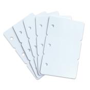 Zebra, cartes Blanches PVC scables en 3 avec perforation