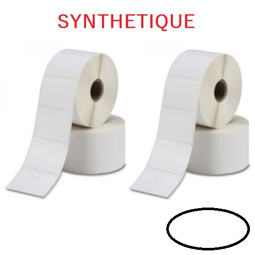 Polypropylène Blanc Satin - Etiquettes Rondes ou Ovales