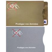 Etui Carte Souple Anti Rfid, Gris