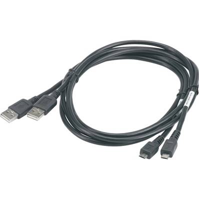 Zebra, Câble de connexion, USB A / Micro USB, pour lecteurs terminaux, tablettes et casques