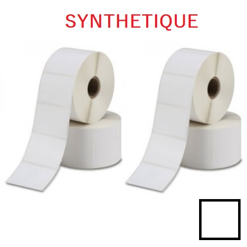 Polypropylène Blanc Satin Colle Opaque - Etiquettes Rectangulaires ou Carrées
