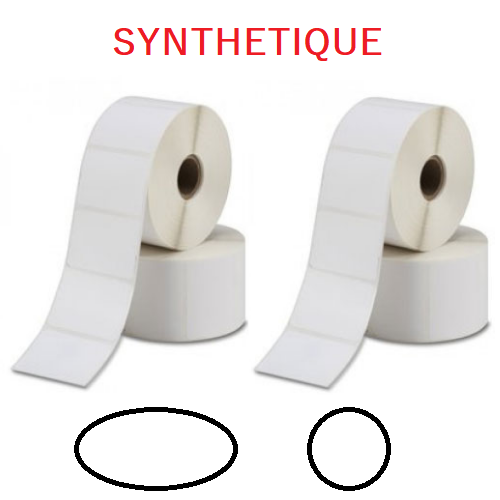 Etiquettes Matières Synthétiques - Rondes et Ovales
