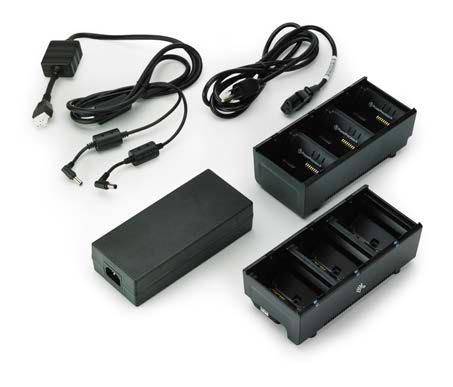 Zebra, Station de chargement batterie double, 6 batteries, (UK), pour QL-, QLn, P4T-, ZQ5-Serie, ZQ600