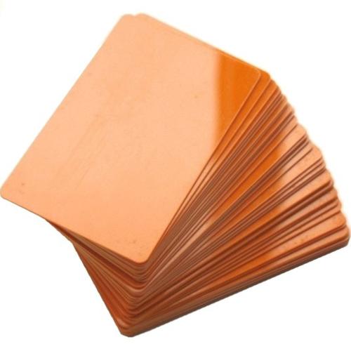 Evolis, cartes PVC Oranges, 0,76mm d'épaisseur