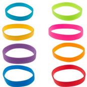 Bracelet Silicone, Adulte, Bleu