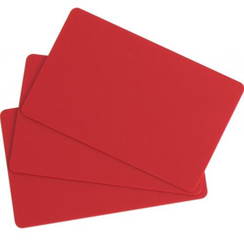 Evolis, cartes PVC Rouges, 0,76mm d'épaisseur