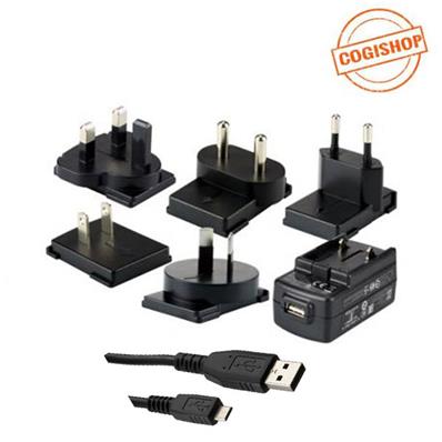 Zebra, Alimentation 5,2 V 1,4 A, Prise UE UK US AU, sortie USB, (chargeur mural)