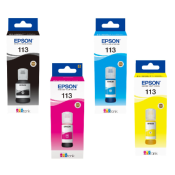 Recharges Pour Epson Ecotank Srie 113, Pack 4 Couleurs