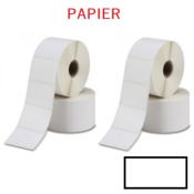 Papier Antique Blanc - Etiquettes Rectangulaires ou Carrées