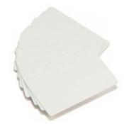 Zebra, cartes PVC Blanches. 0,76mm d'épaisseur