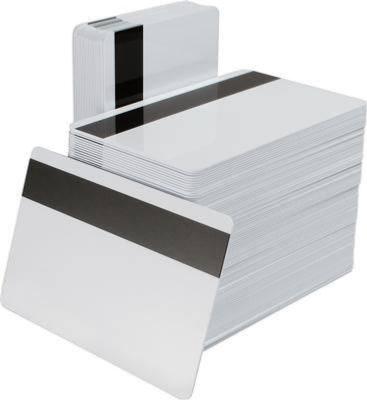 Entrust Datacard, Cartes PVC Blanches ISO ID-1 avec bande magnétique HiCo, épaisseur: 0.76 mm