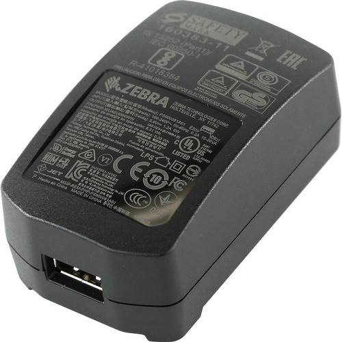 Zebra, Alimentation 5,2 V 1,4 A, Prise UE UK US AU, sortie USB, (chargeur mural)